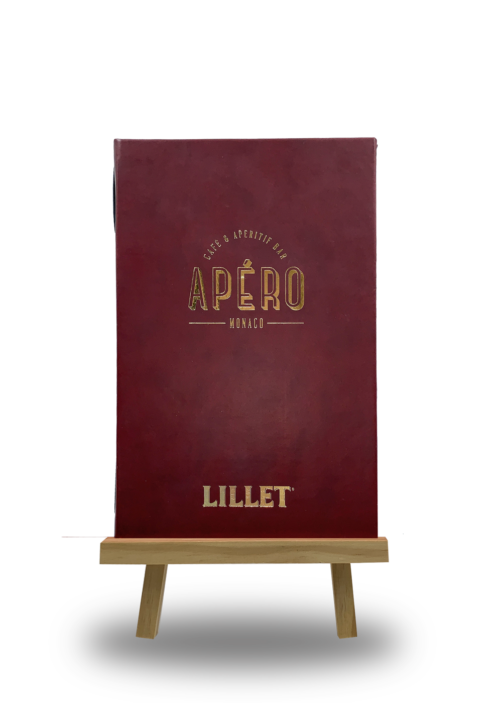 Cocktailkarte in Klappkarte für Apero Bar